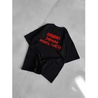 Oversize футболка з принтом