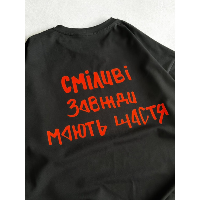 Oversize футболка з принтом