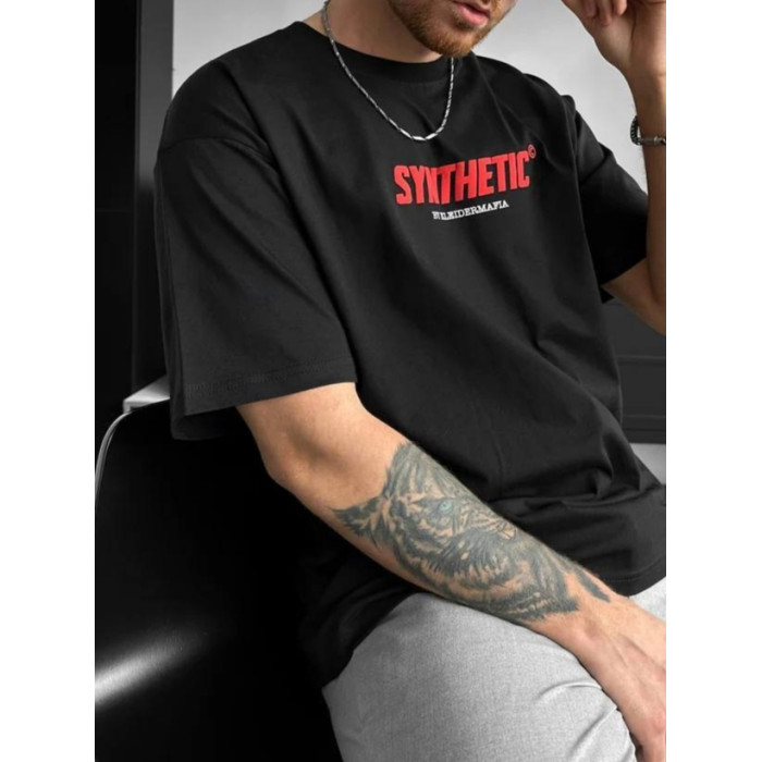 Oversize футболка з принтом