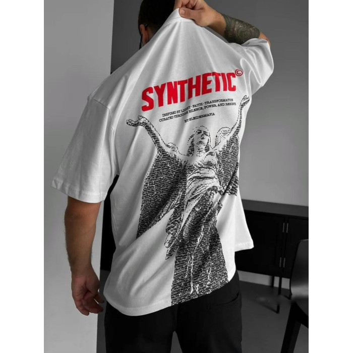 Oversize футболка з принтом
