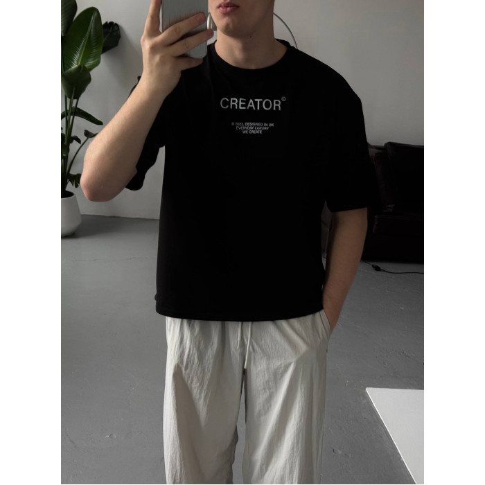 Oversize футболка з принтом