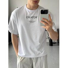 Oversize футболка з принтом