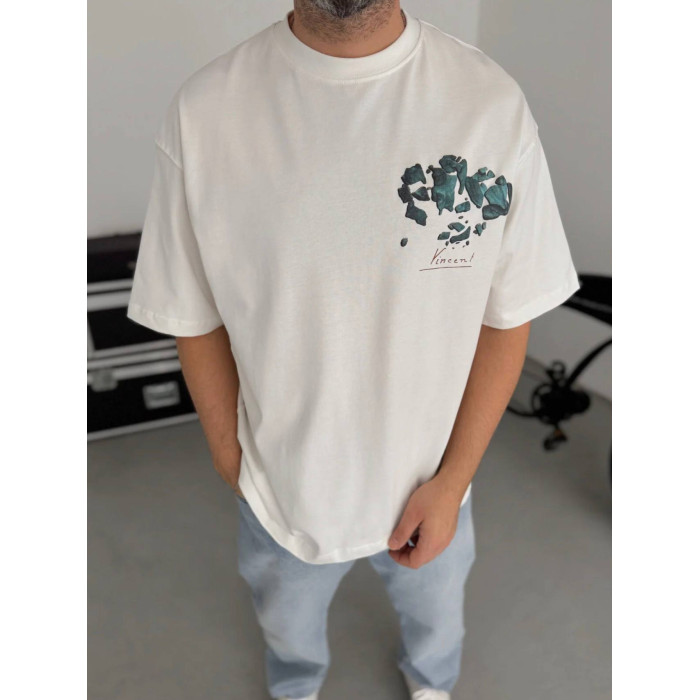 Oversize футболка з принтом