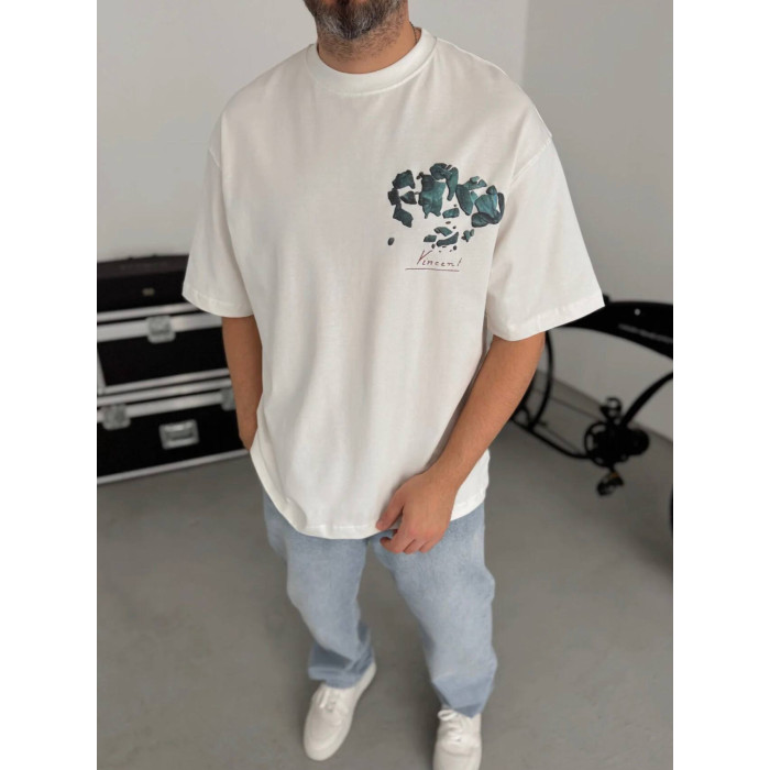 Oversize футболка з принтом