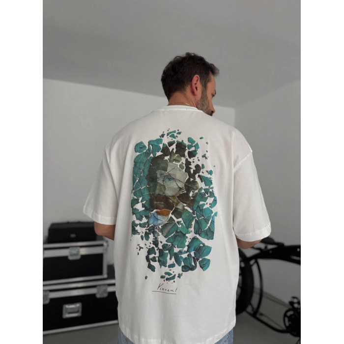 Oversize футболка з принтом