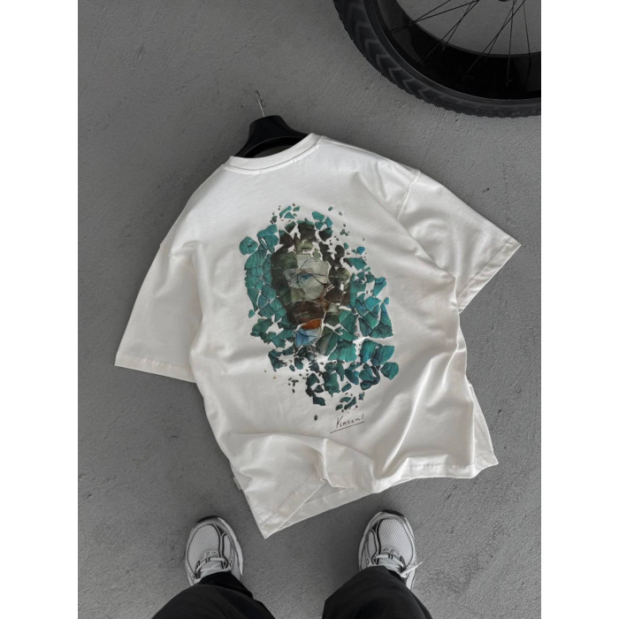 Oversize футболка з принтом