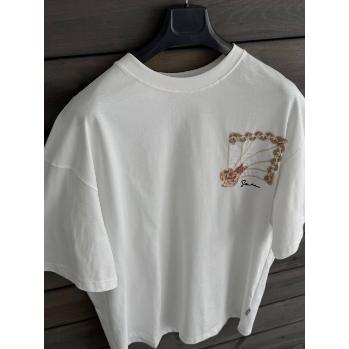Oversize футболка з принтом