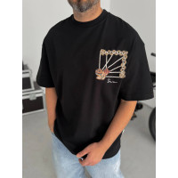Oversize футболка з принтом