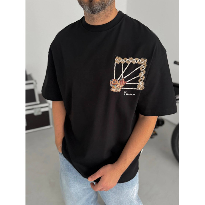 Oversize футболка з принтом