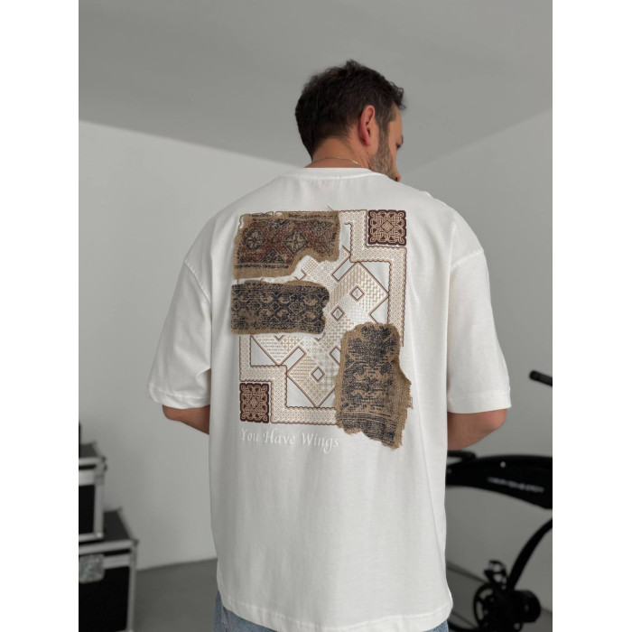 Oversize футболка з принтом
