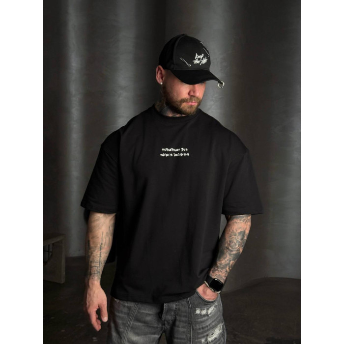 Oversize футболка з принтом
