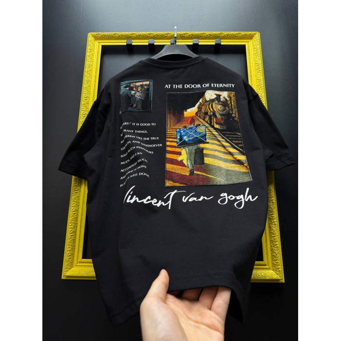 Oversize футболка з принтом