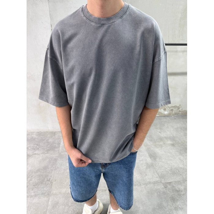 Oversize футболка з вивареної тканини