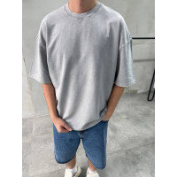 Oversize футболка з вивареної тканини