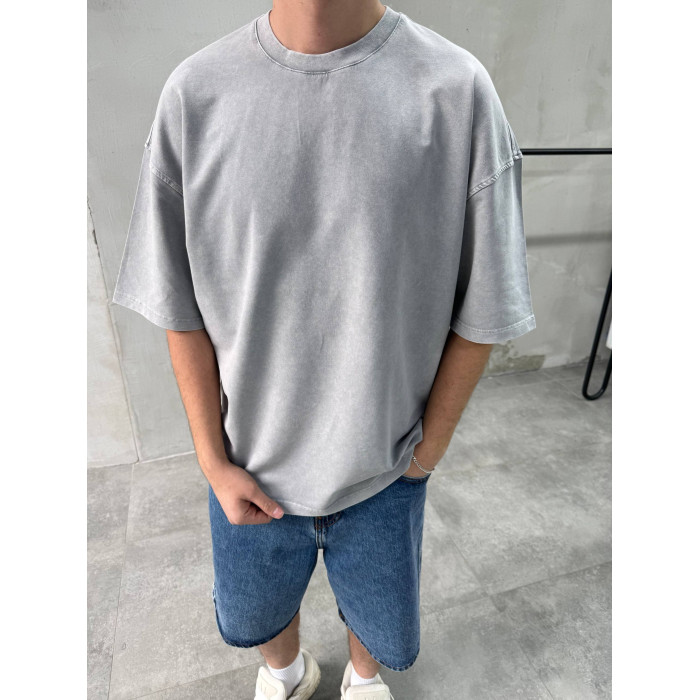 Oversize футболка з вивареної тканини