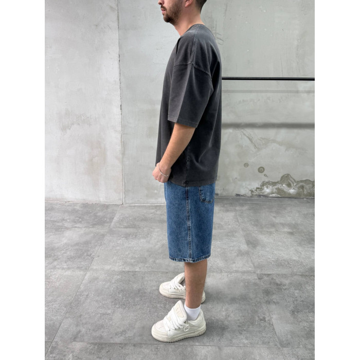 Oversize футболка з вивареної тканини