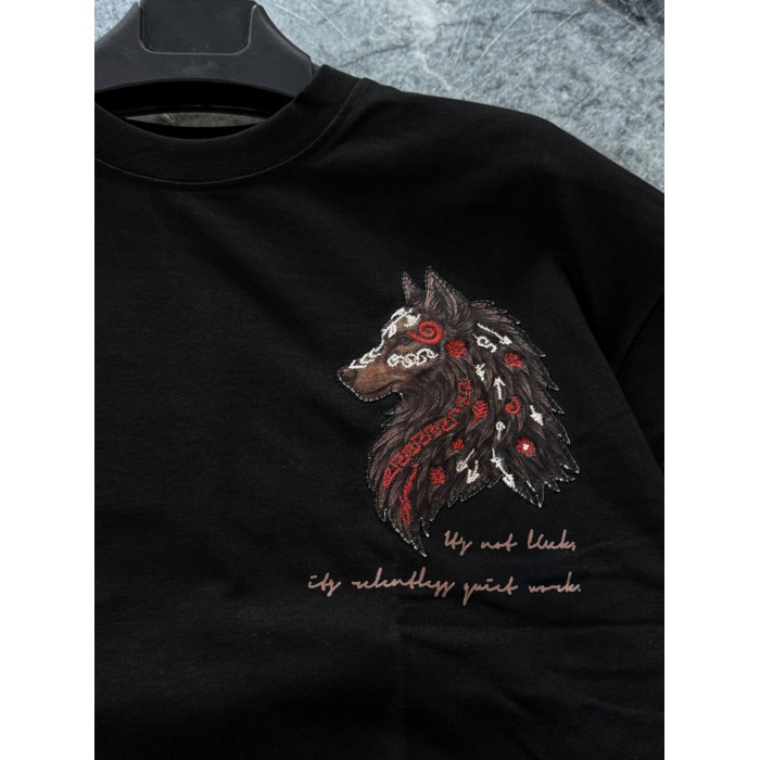 Oversize футболка з принтом