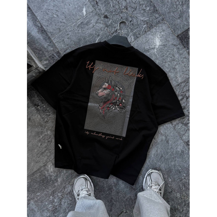 Oversize футболка з принтом