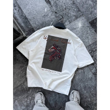 Oversize футболка з принтом