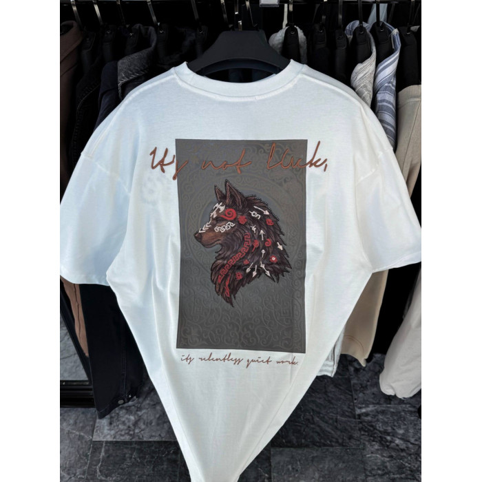 Oversize футболка з принтом