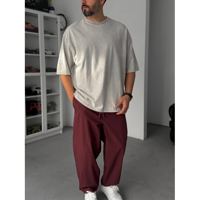 Oversize футболка з вивареної тканини