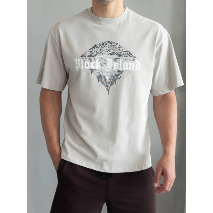 Oversize футболка з принтом