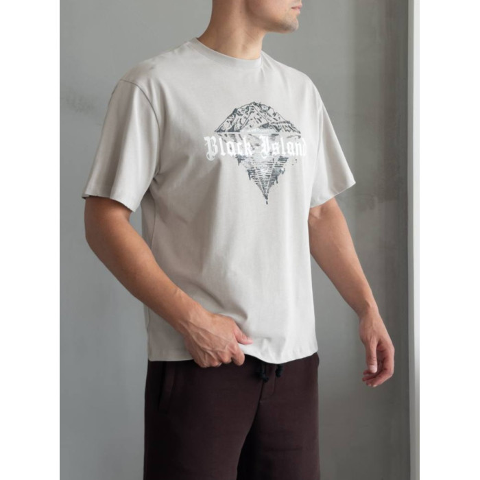 Oversize футболка з принтом