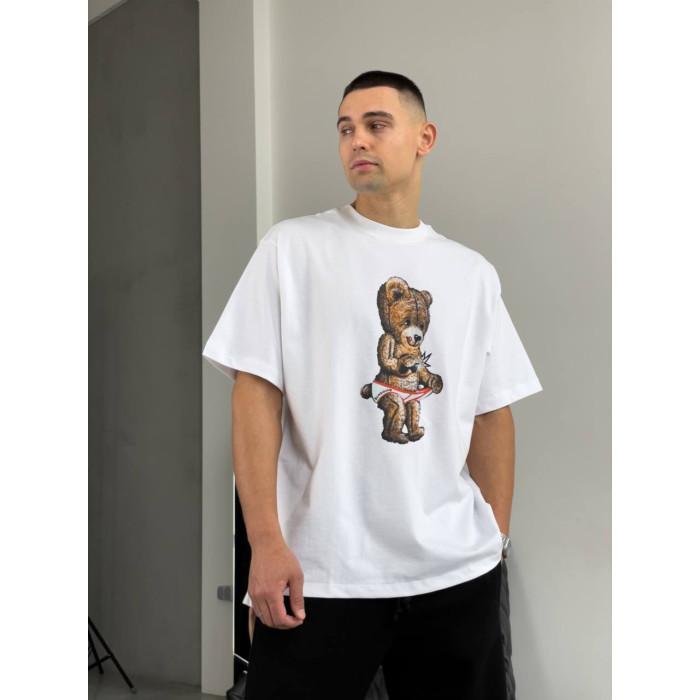 Oversize футболка з принтом