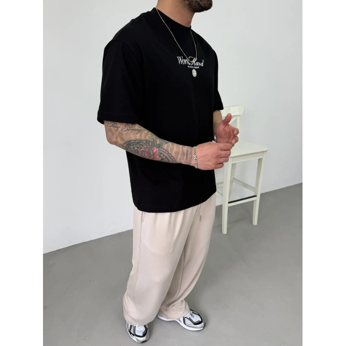 Oversize футболка з принтом