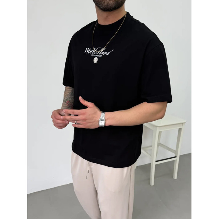Oversize футболка з принтом