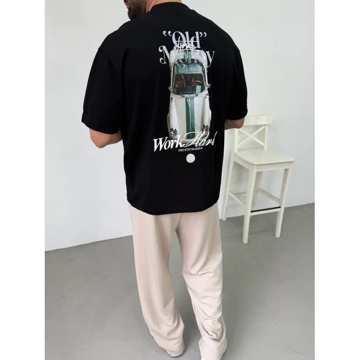 Oversize футболка з принтом