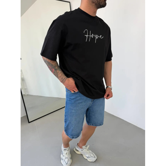 Oversize футболка з принтом