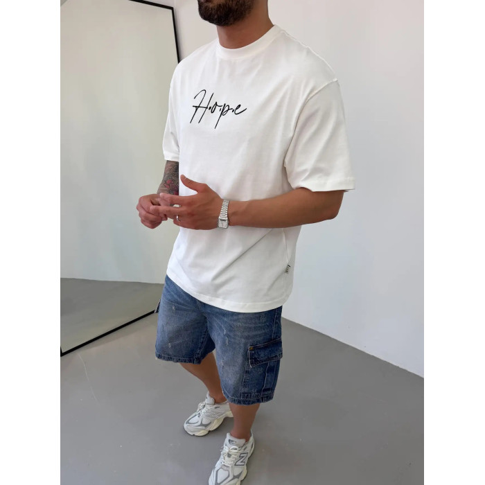 Oversize футболка з принтом