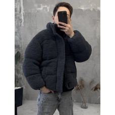 Зимова плюшева куртка oversize