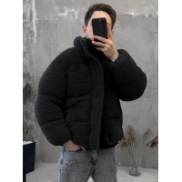 Зимова плюшева куртка oversize