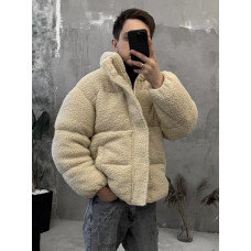 Зимова плюшева куртка oversize