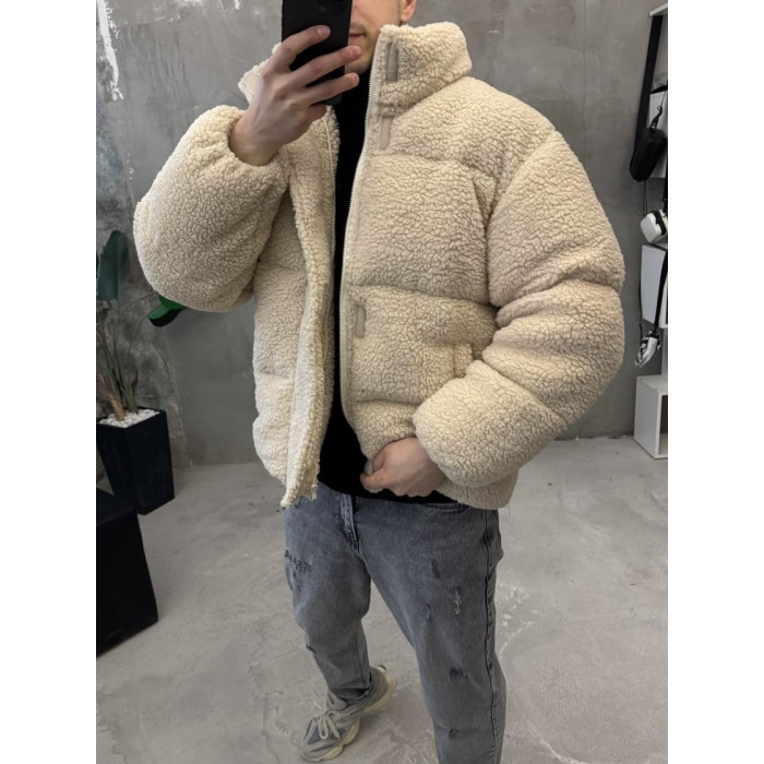 Зимова плюшева куртка oversize