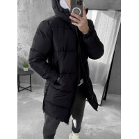 Зимова подовжена стьобана куртка