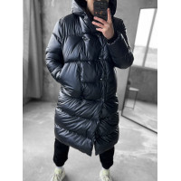 Зимова подовжена стьобана куртка