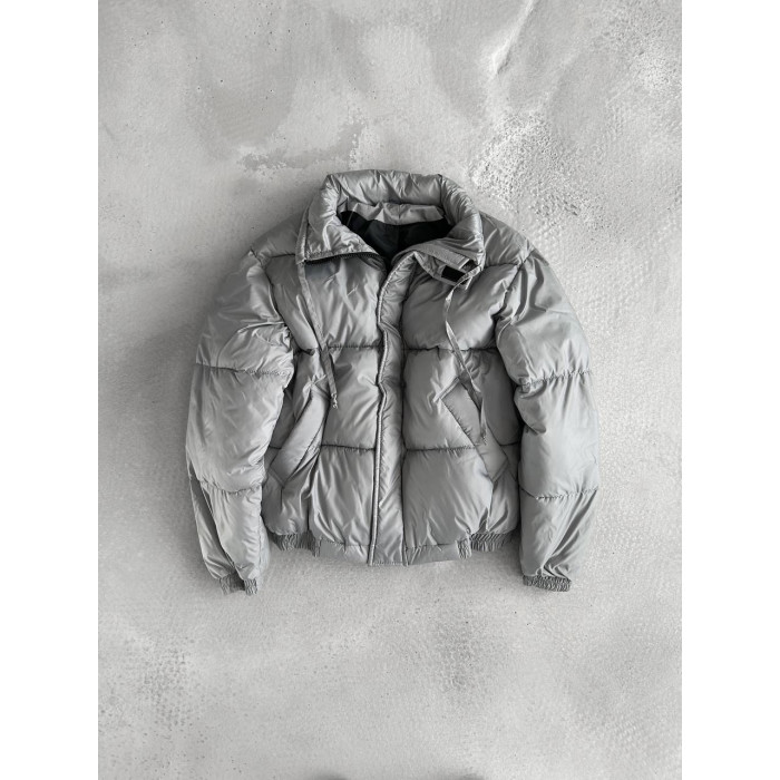 Зимова куртка oversize з блискавкою навскіс
