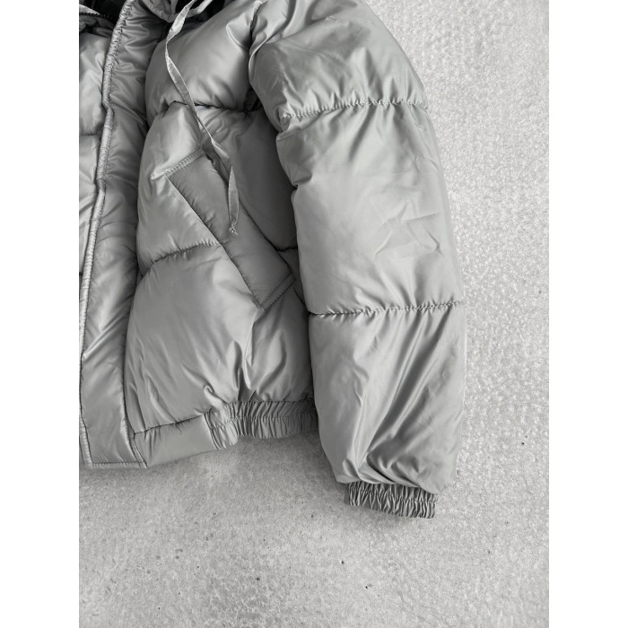 Зимова куртка oversize з блискавкою навскіс