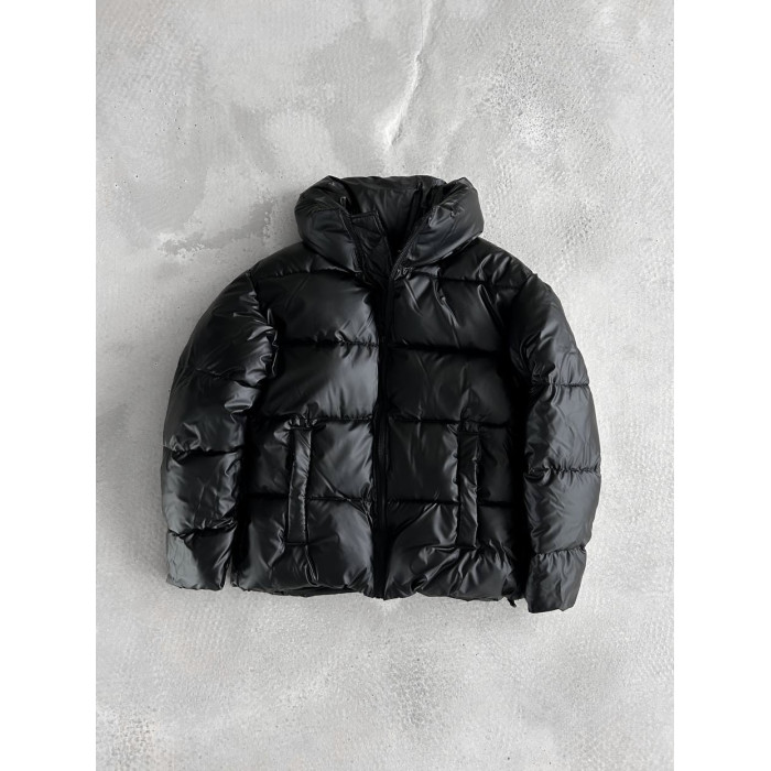 Зимова куртка oversize з блискавкою навскіс