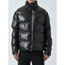 Зимова шкіряна куртка oversize
