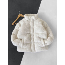 Зимова плюшева куртка oversize