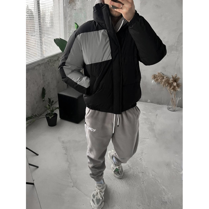 Oversize куртка з рефлективною вставкою