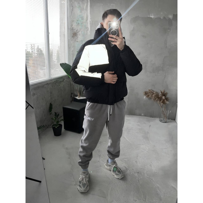 Oversize куртка з рефлективною вставкою
