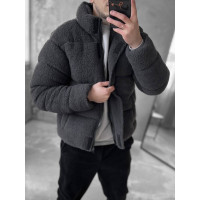 Зимова плюшева куртка oversize