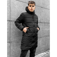 Зимова подовжена стьобана куртка
