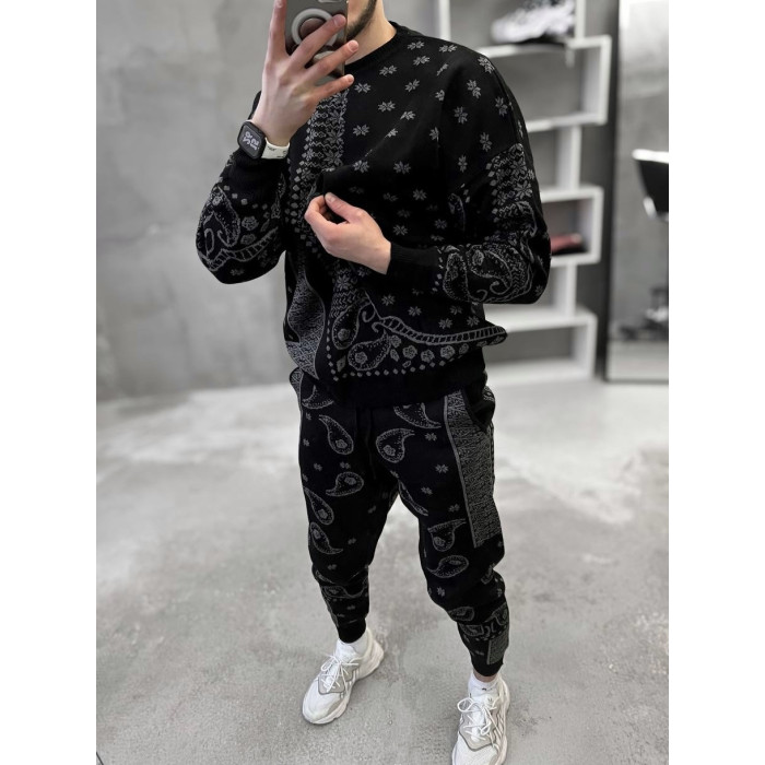 Oversize костюм з принтом