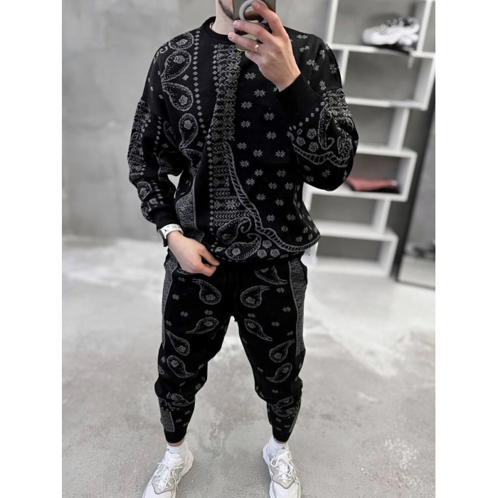 Oversize костюм з принтом